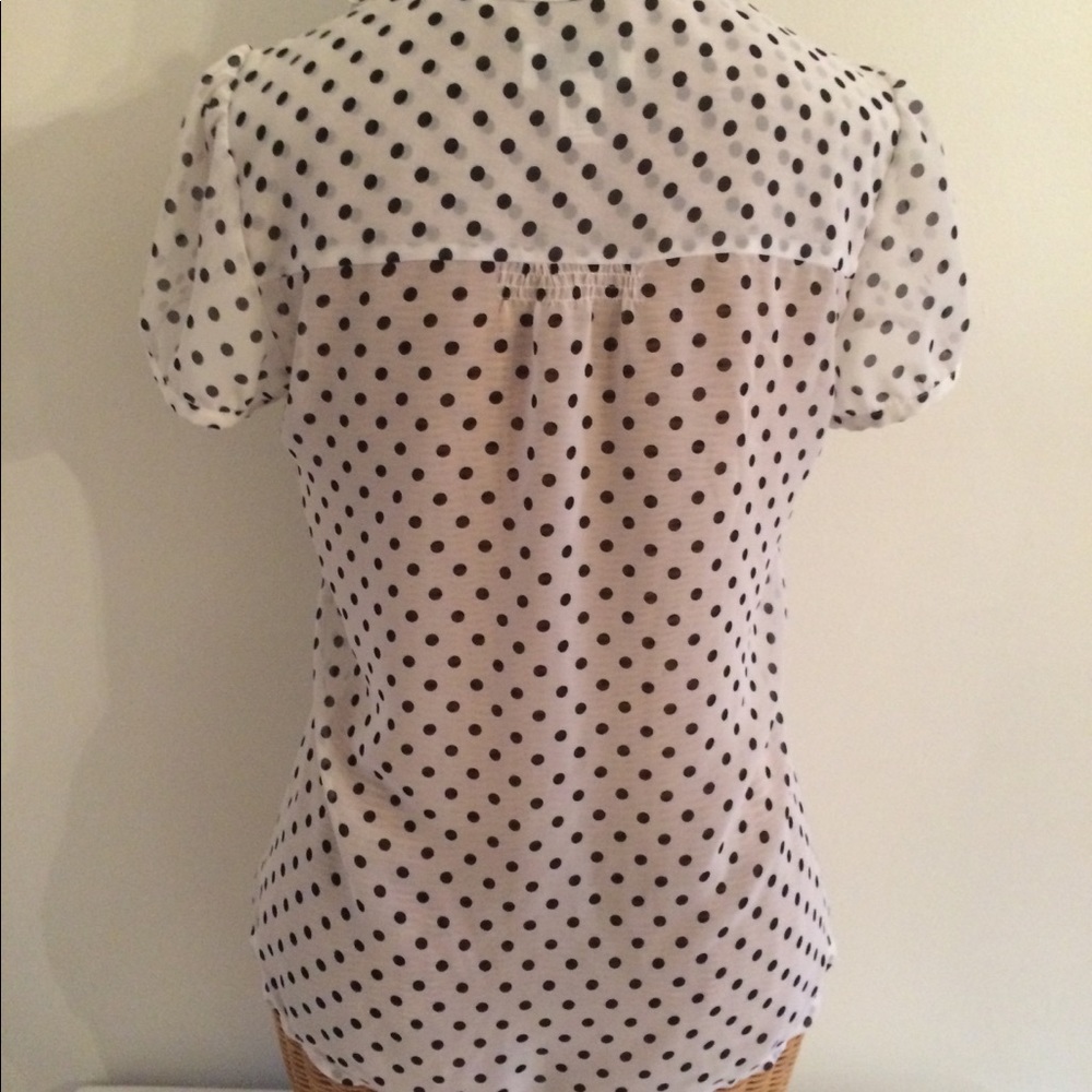 Loft Ruffled Polkadot Blouse - Picture 2 of 4